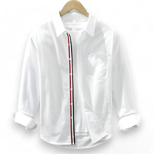 White Oxford Cotton full Sleeve Shirt